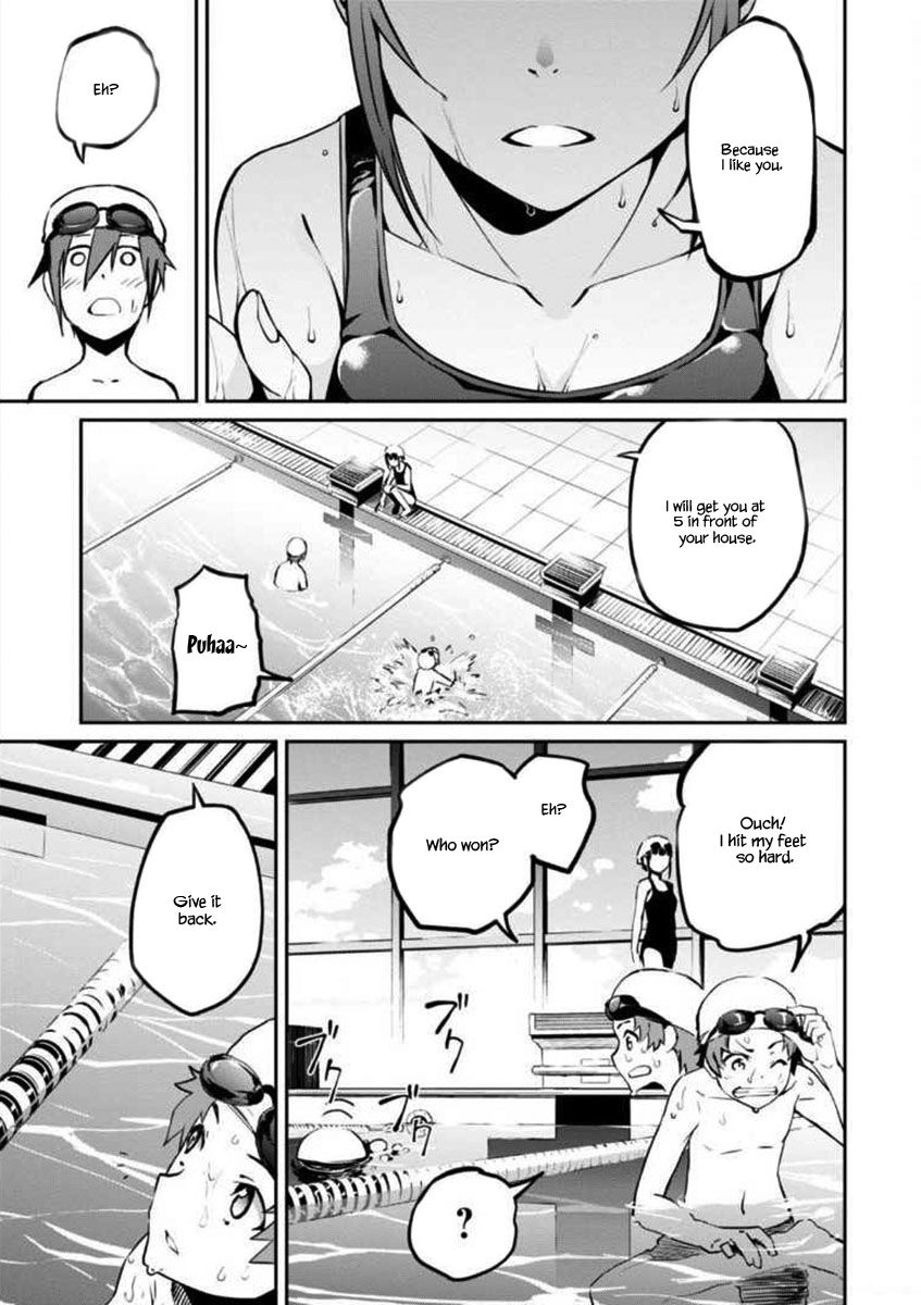 Uchiage Hanabi, Shita kara Miru ka? Yoko kara Miru ka? Chapter 2 page 14 - Chapter 2: The Swimming Race of Fate Starts!