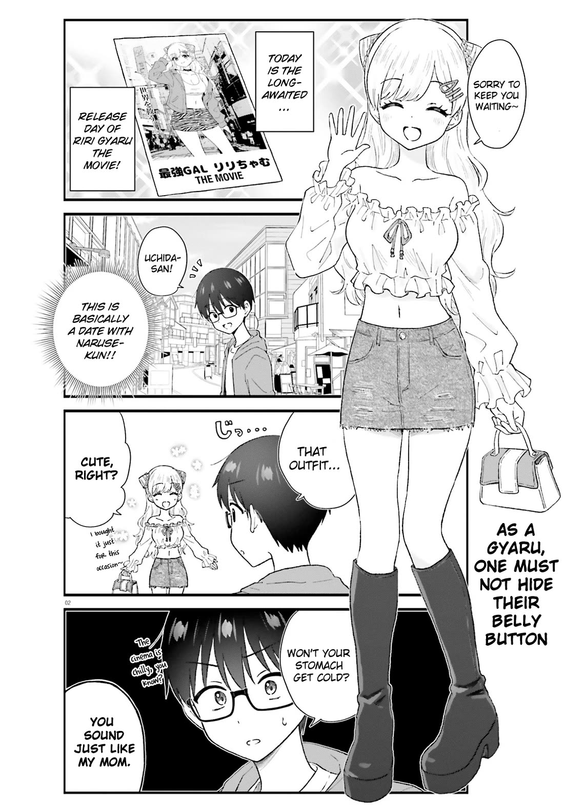 Uchida-san Is Definitely Not a Gal! Chapter 4 page 2 - Chapter 4