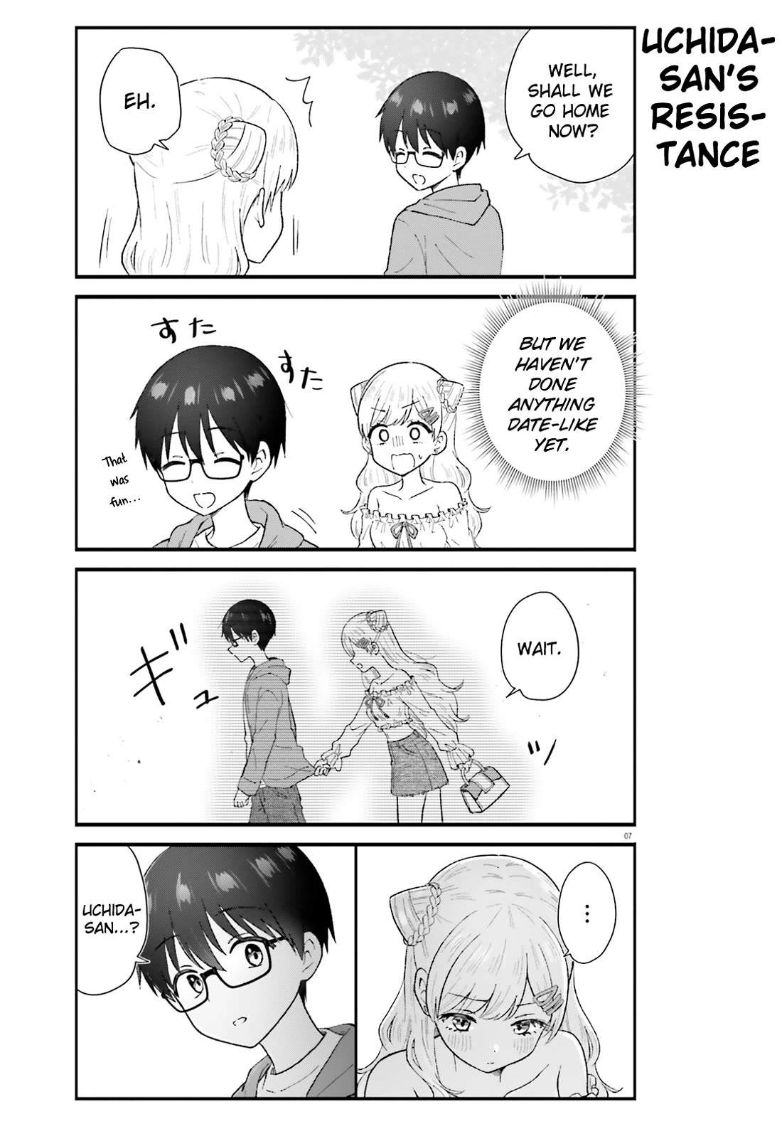 Uchida-san Is Definitely Not a Gal! Chapter 4 page 7 - Chapter 4