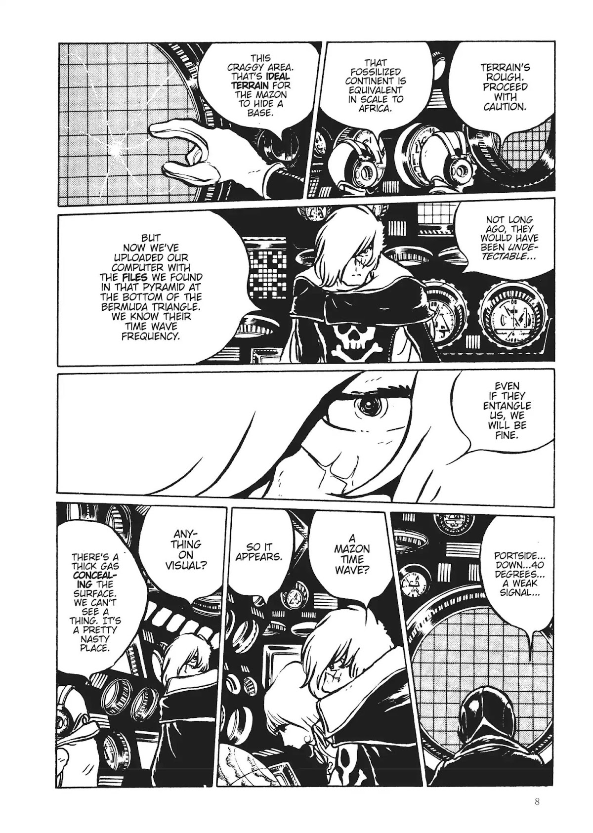 Uchuu Kaizoku Captain Harlock Chapter 17 page 8 - Chapter 17