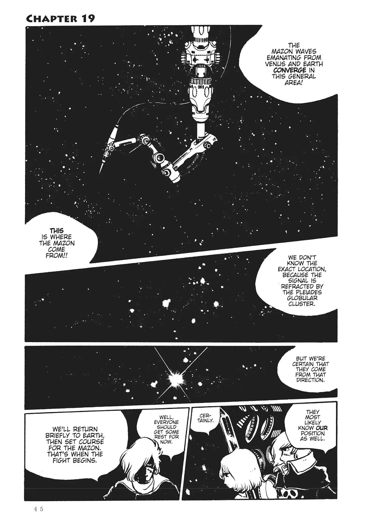 Uchuu Kaizoku Captain Harlock Chapter 19 page 1 - Chapter 19