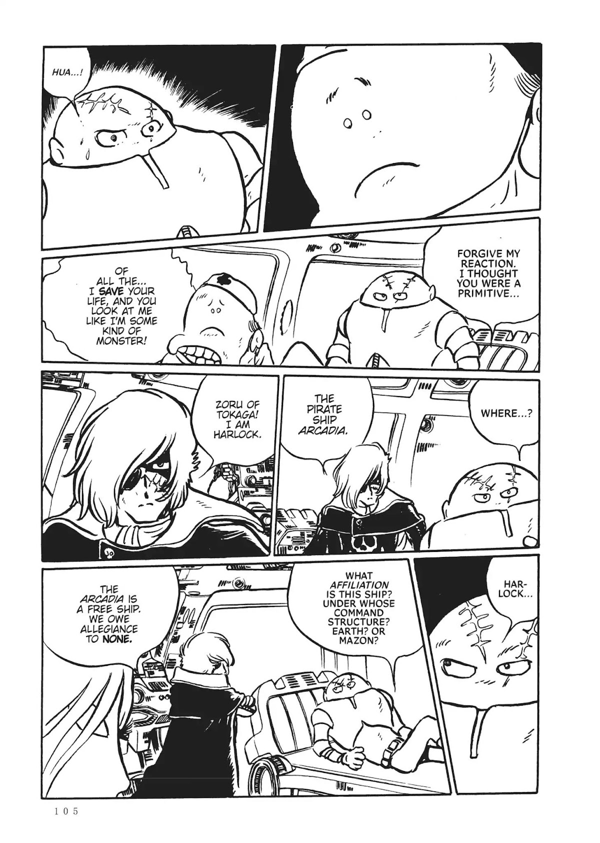 Uchuu Kaizoku Captain Harlock Chapter 21 page 16 - Chapter 21