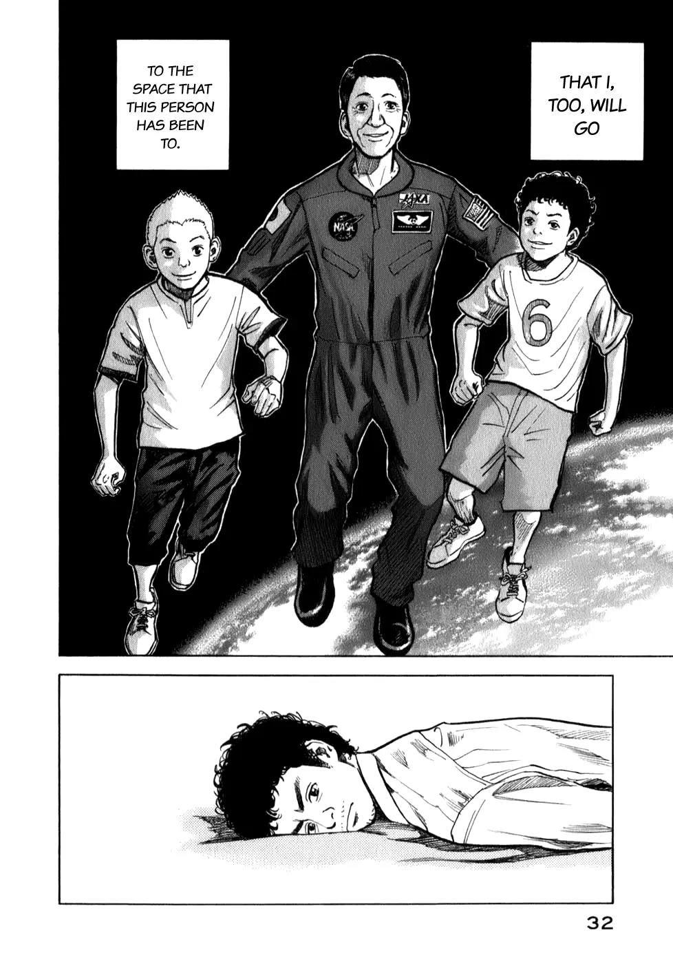 Uchuu Kyoudai Chapter 1 page 38 - Chapter 1 : Little Brother Hibito and Big Brother Mutta