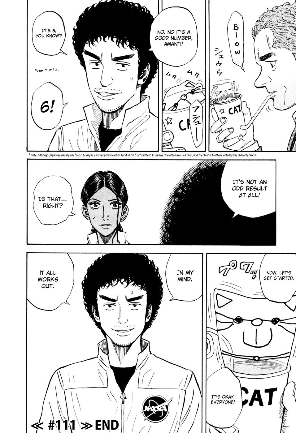 Uchuu Kyoudai Chapter 111 page 21 - Chapter 111: Space Development - Abridged