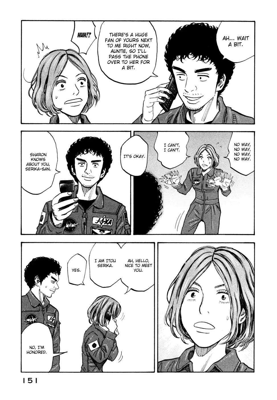 Uchuu Kyoudai Chapter 116 page 18 - Chapter 116: The Person Wishing for Far, Far Away
