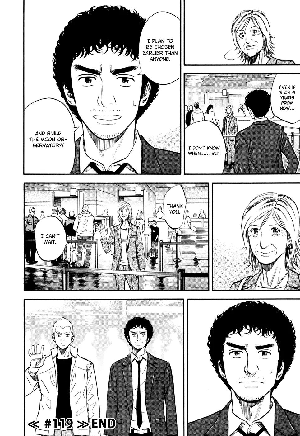Uchuu Kyoudai Chapter 119 page 21 - Chapter 119: Even Then, She Kept on Smiling