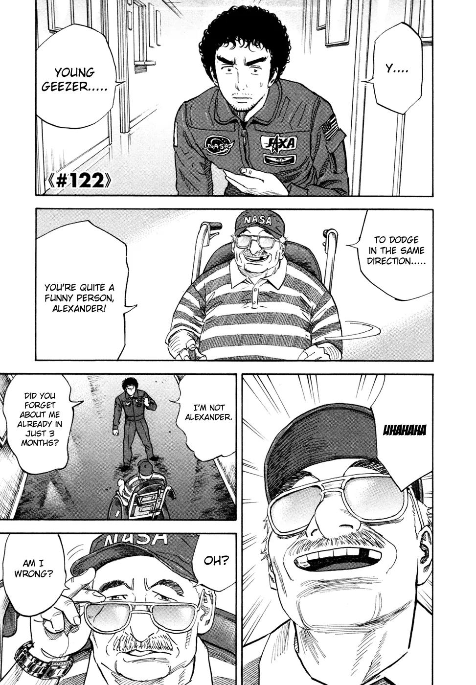 Uchuu Kyoudai Chapter 122 page 2 - Chapter 122 : Pilot ?n Wheel Chair