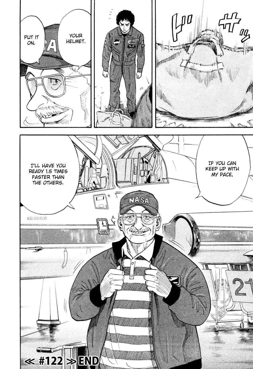 Uchuu Kyoudai Chapter 122 page 21 - Chapter 122 : Pilot ?n Wheel Chair