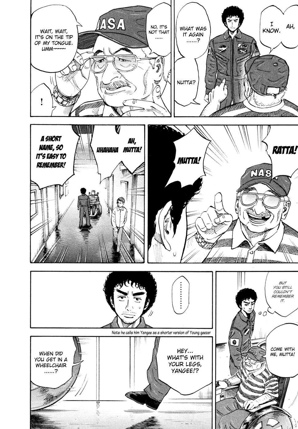 Uchuu Kyoudai Chapter 122 page 3 - Chapter 122 : Pilot ?n Wheel Chair