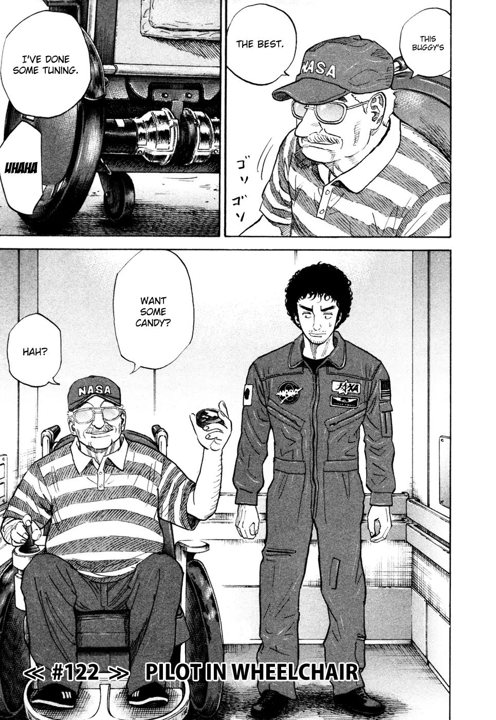 Uchuu Kyoudai Chapter 122 page 6 - Chapter 122 : Pilot ?n Wheel Chair