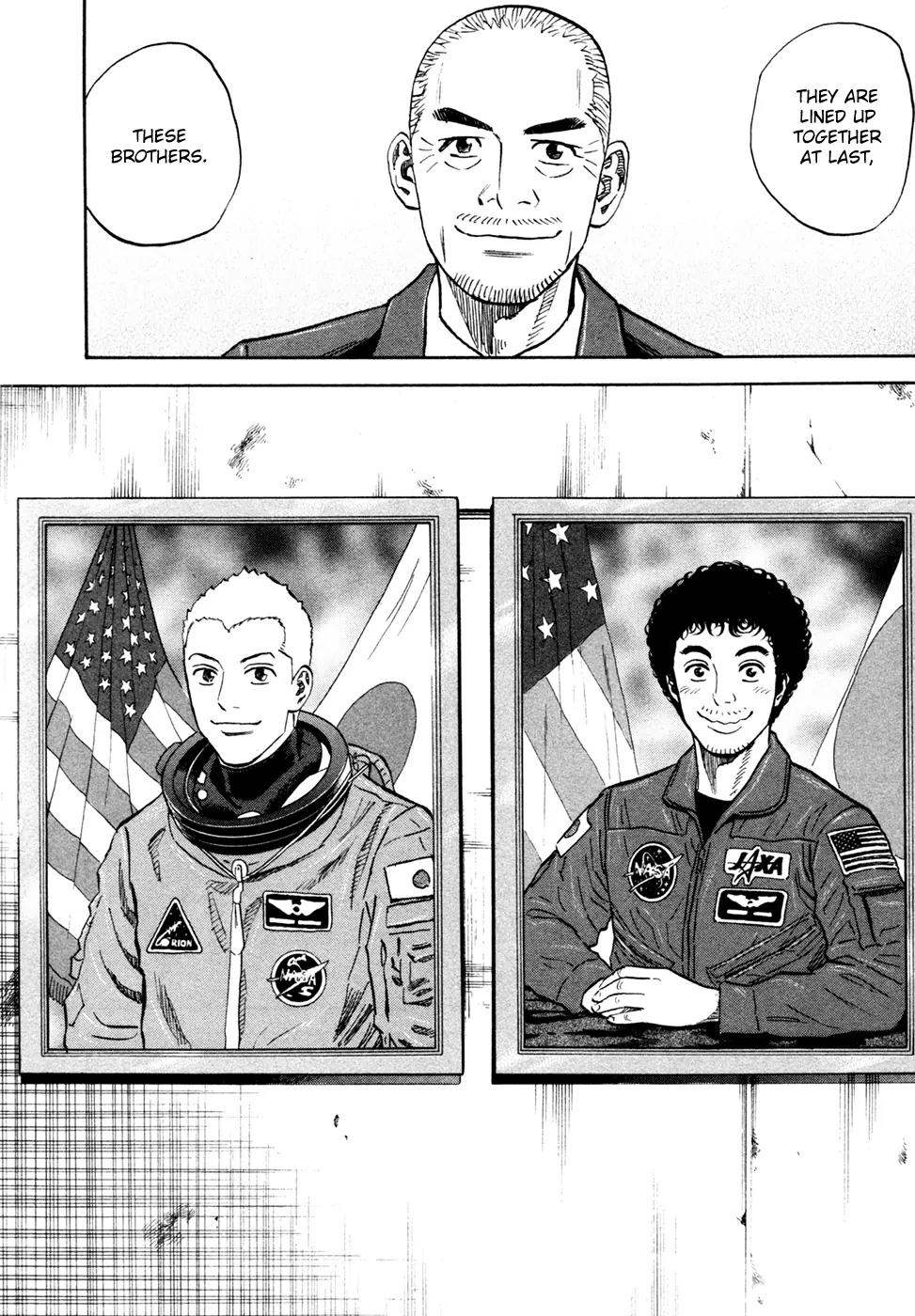 Uchuu Kyoudai Chapter 129 page 16 - Chapter 129: Lined Up Next to Hibito