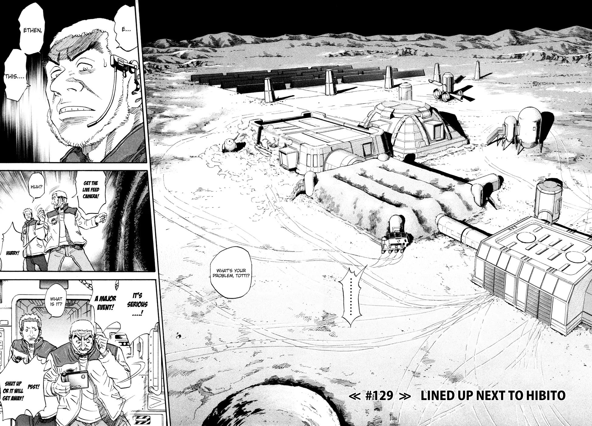 Uchuu Kyoudai Chapter 129 page 3 - Chapter 129: Lined Up Next to Hibito