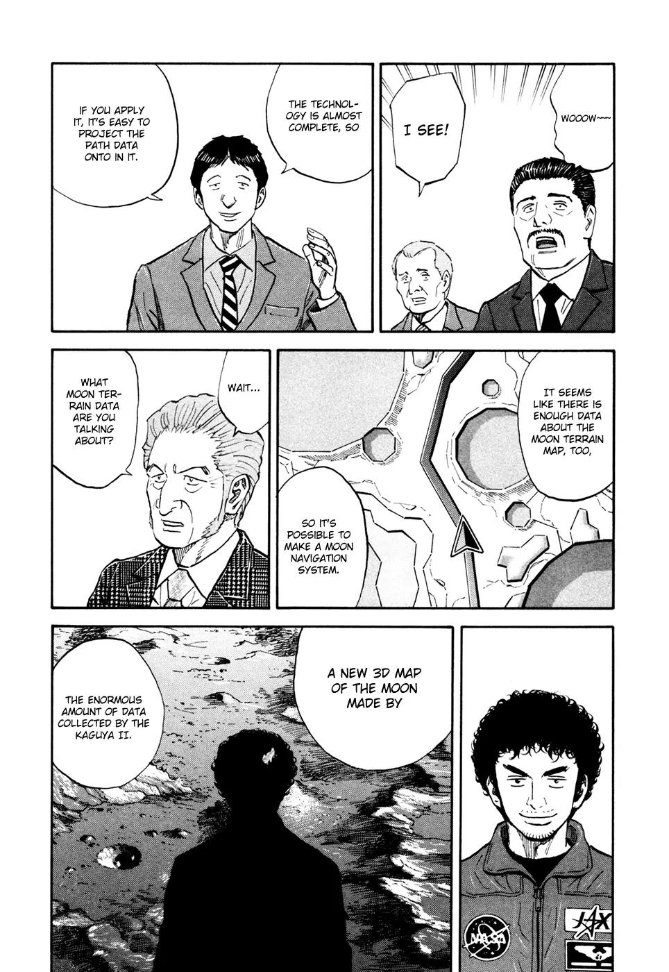 Uchuu Kyoudai Chapter 135 page 18 - Chapter 135: Trackless Path On The Moon