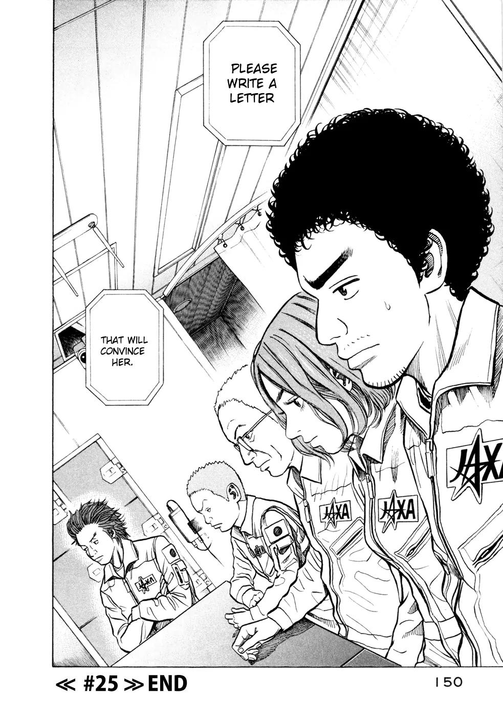 Uchuu Kyoudai Chapter 25 page 21 - Chapter 25 : Black Wristband