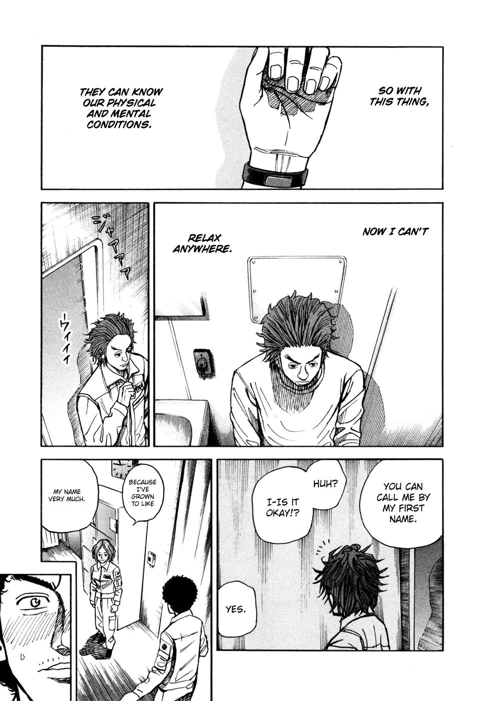 Uchuu Kyoudai Chapter 25 page 4 - Chapter 25 : Black Wristband
