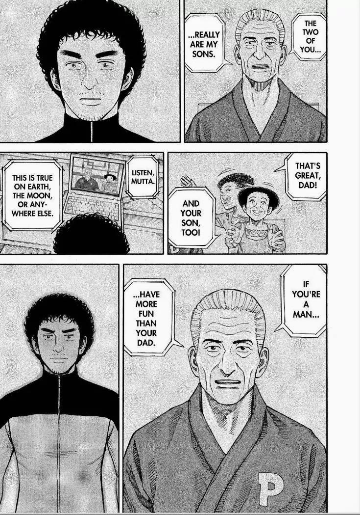Uchuu Kyoudai Chapter 250 page 19 - Chapter 250: A Father's Long Word