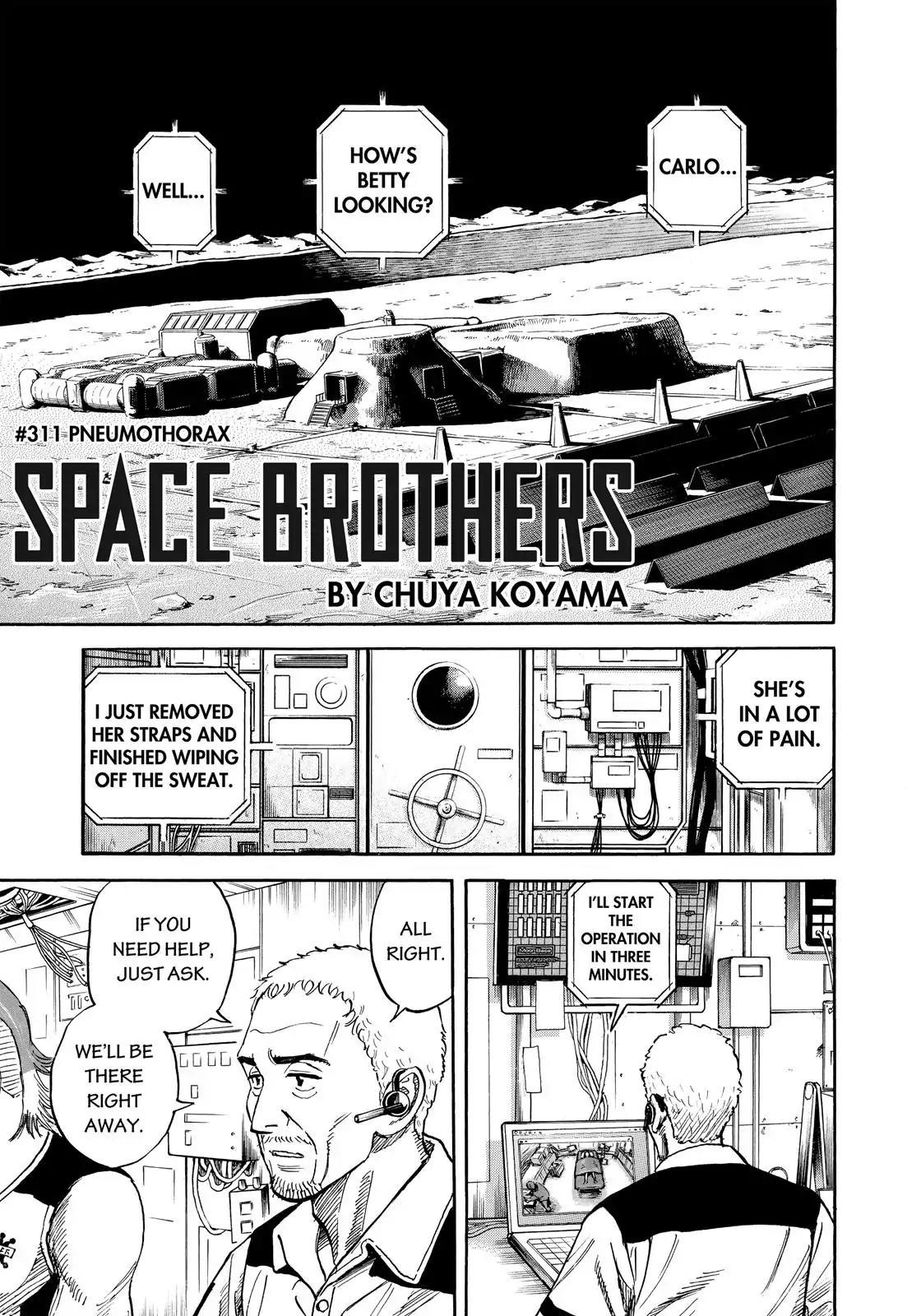 Uchuu Kyoudai Chapter 311 page 4 - Chapter 311: Pneumothorax