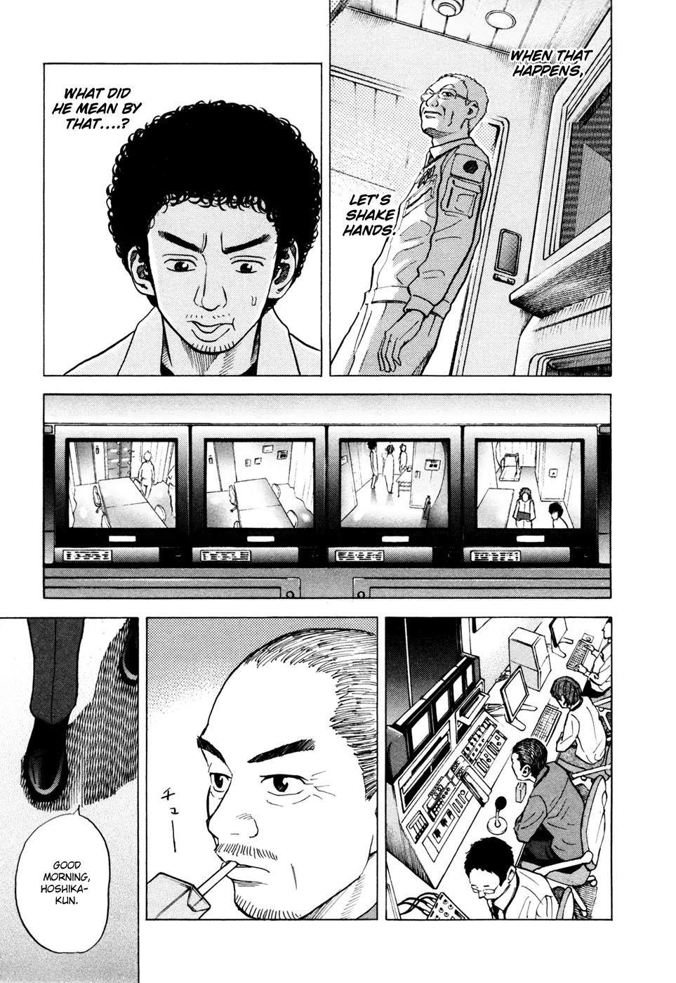 Uchuu Kyoudai Chapter 32 page 14 - Chapter 32 : With an Alarm, without a Clock