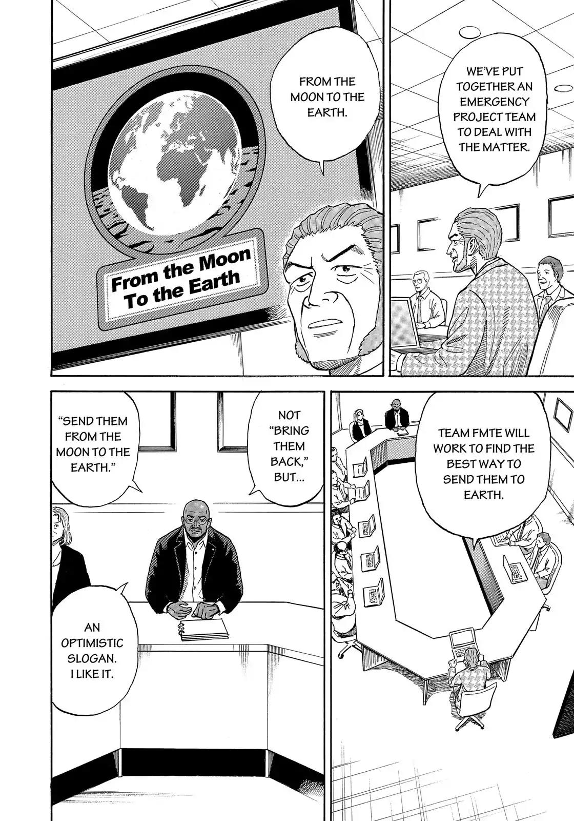 Uchuu Kyoudai Chapter 323 page 19 - Chapter 323: From The Moon To The Earth