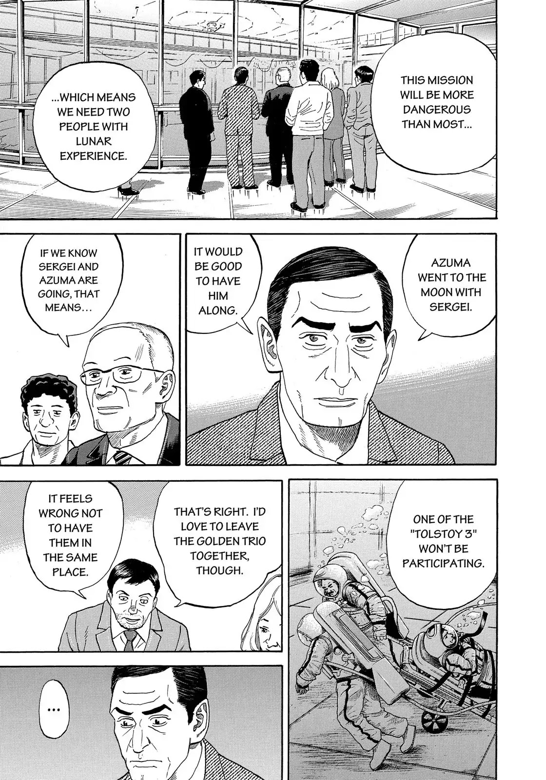 Uchuu Kyoudai Chapter 332 page 10 - Chapter 332: The Golden Trio