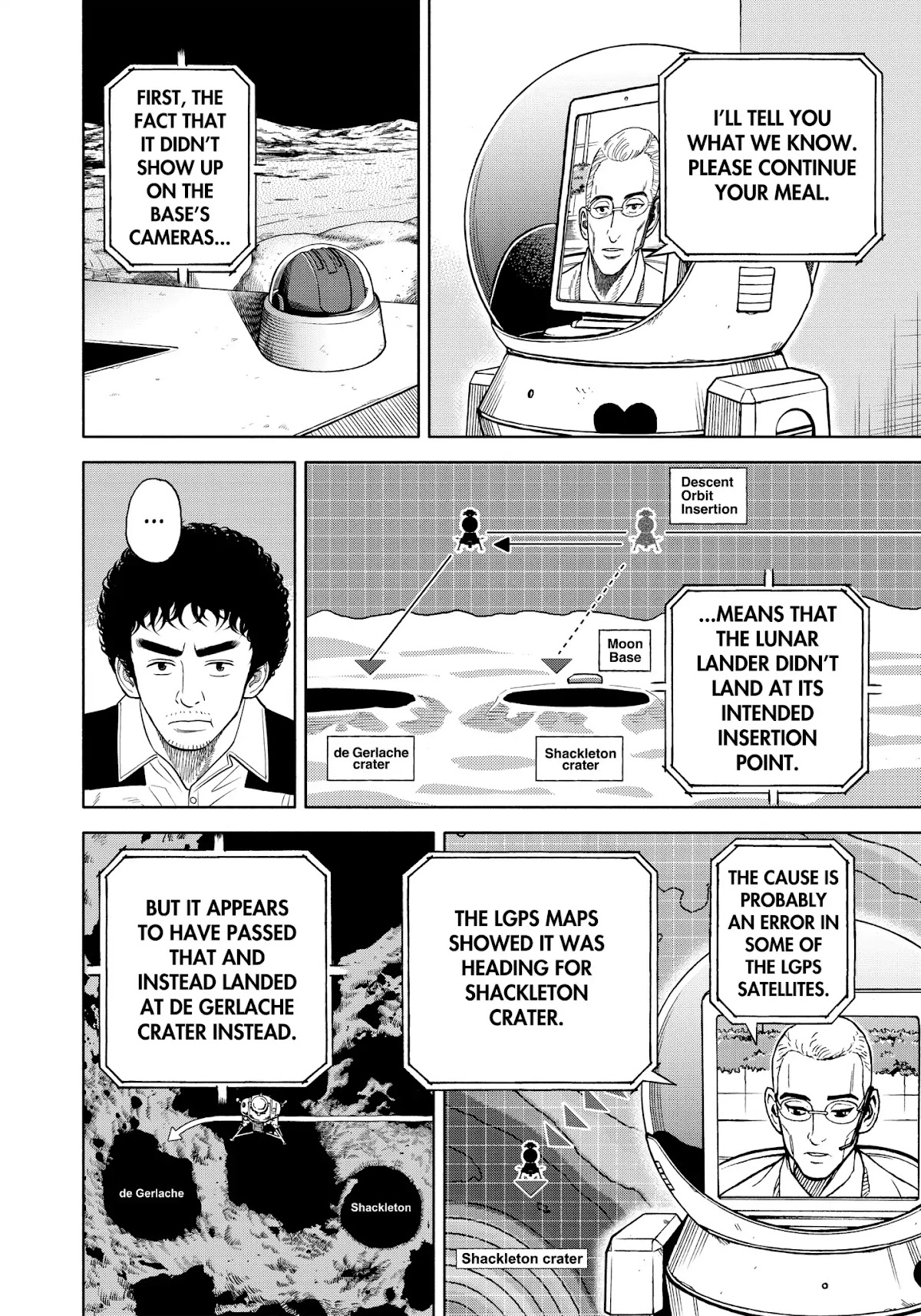 Uchuu Kyoudai Chapter 340 page 15 - Chapter 340: De Gerlache Crater