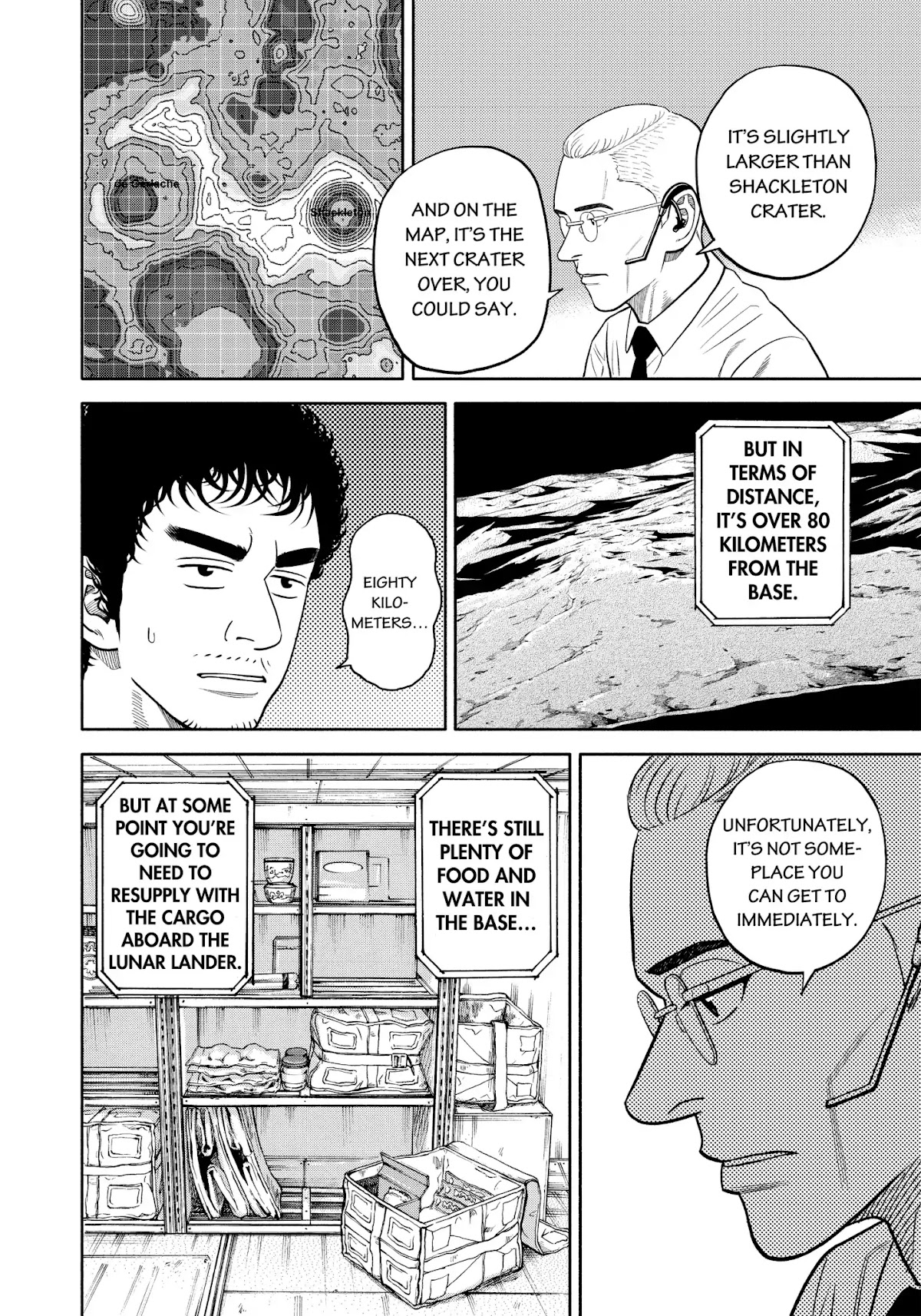 Uchuu Kyoudai Chapter 340 page 17 - Chapter 340: De Gerlache Crater