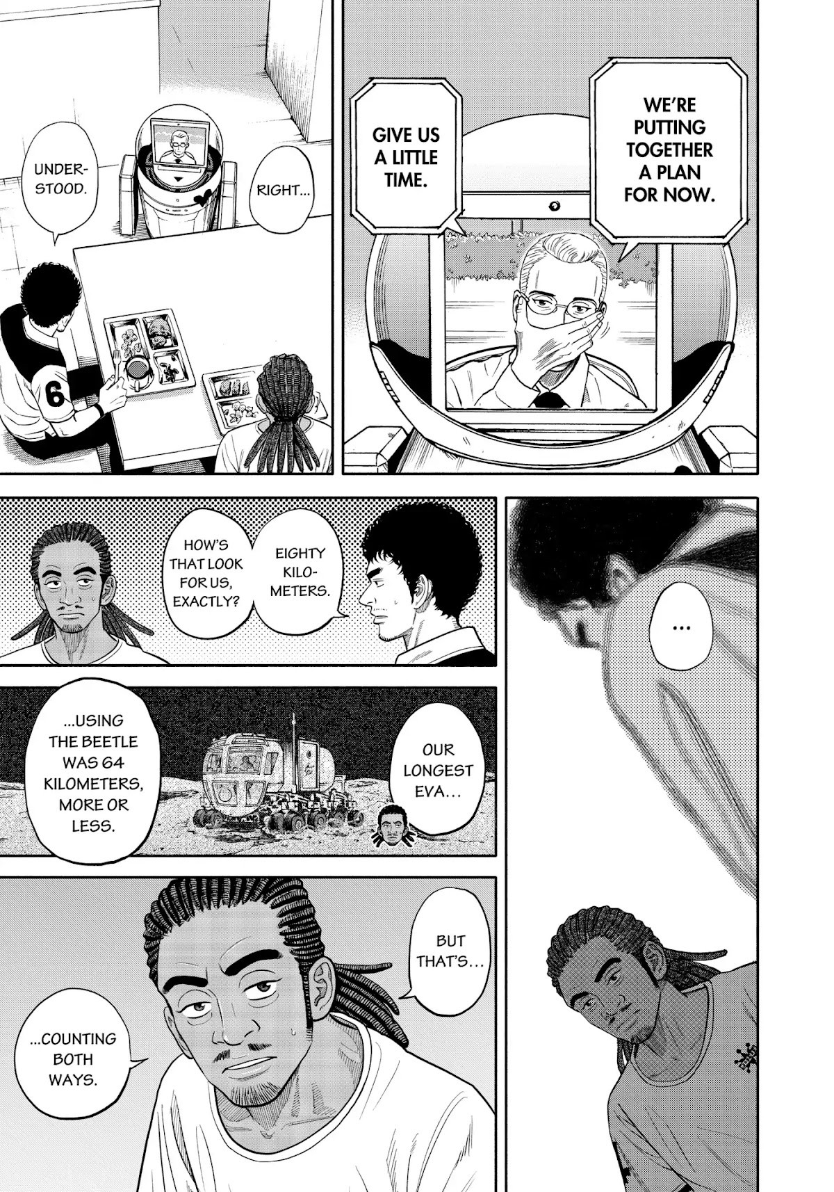 Uchuu Kyoudai Chapter 340 page 18 - Chapter 340: De Gerlache Crater