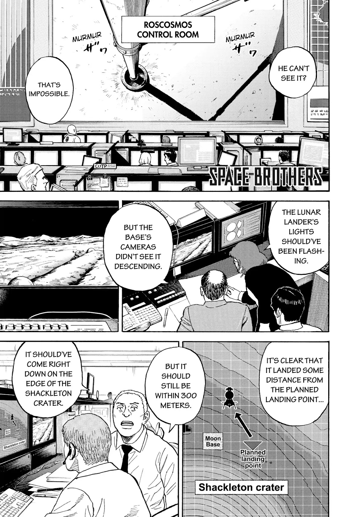 Uchuu Kyoudai Chapter 340 page 2 - Chapter 340: De Gerlache Crater