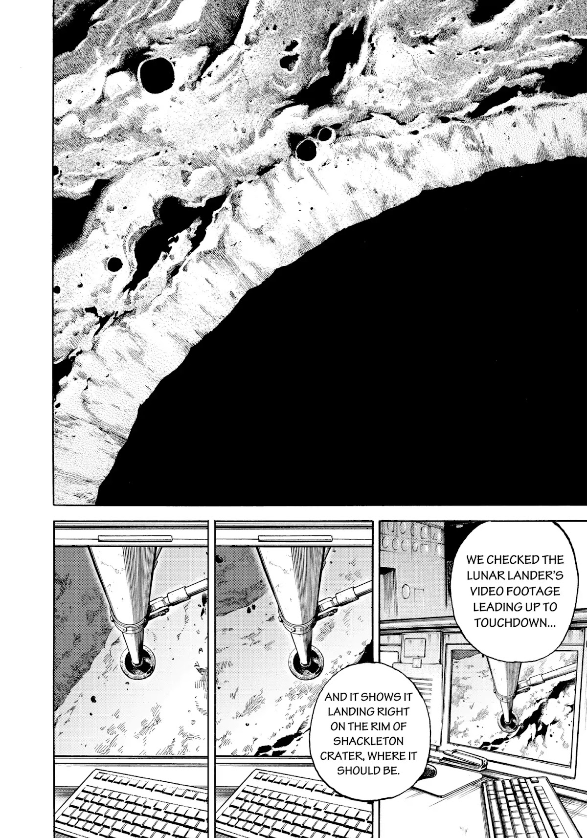 Uchuu Kyoudai Chapter 340 page 7 - Chapter 340: De Gerlache Crater
