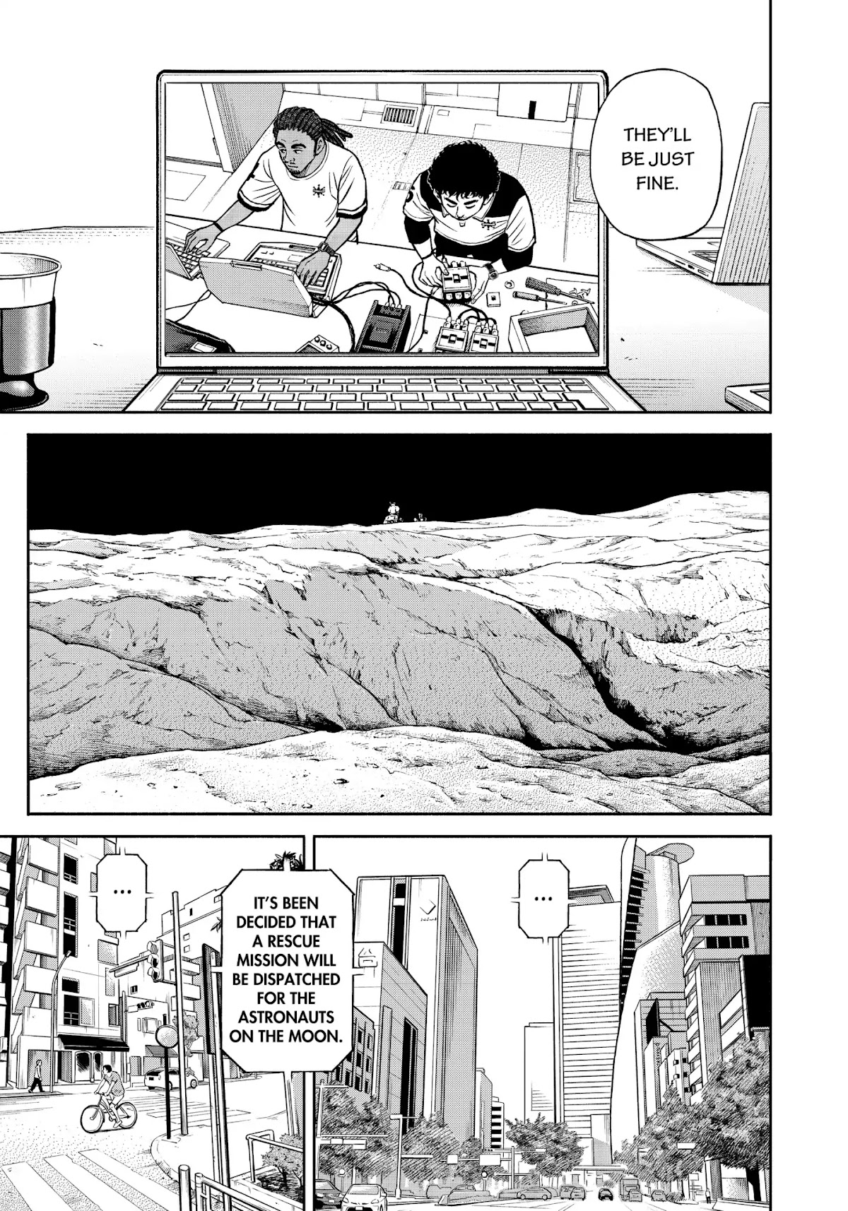 Uchuu Kyoudai Chapter 342 page 12 - Chapter 342: That Tiny Sound