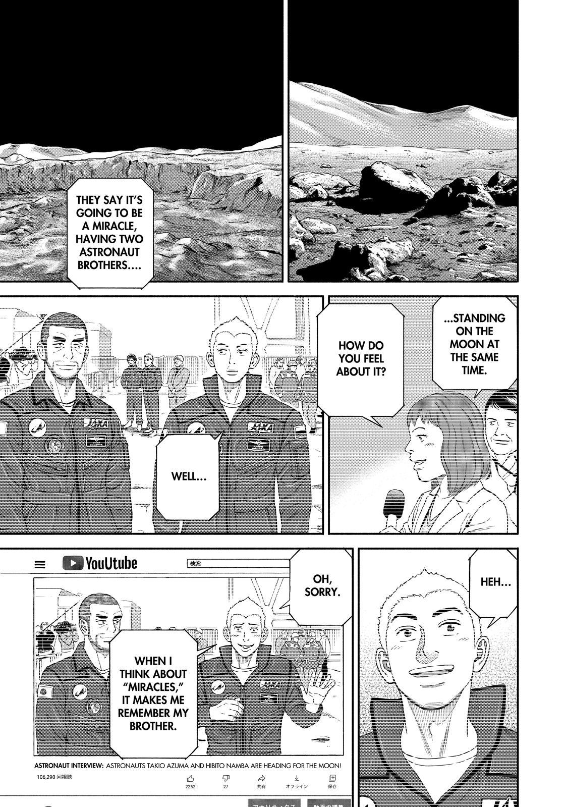 Uchuu Kyoudai Chapter 374 page 19 - Chapter 374