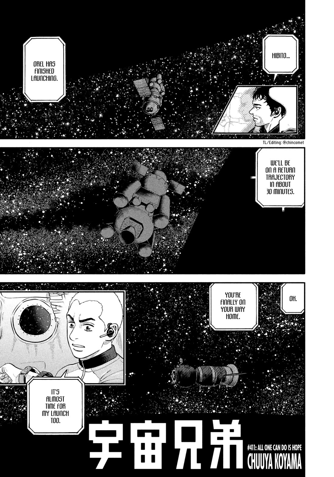 Uchuu Kyoudai Chapter 411 page 1 - Chapter 411: All One Can Do Is Hope