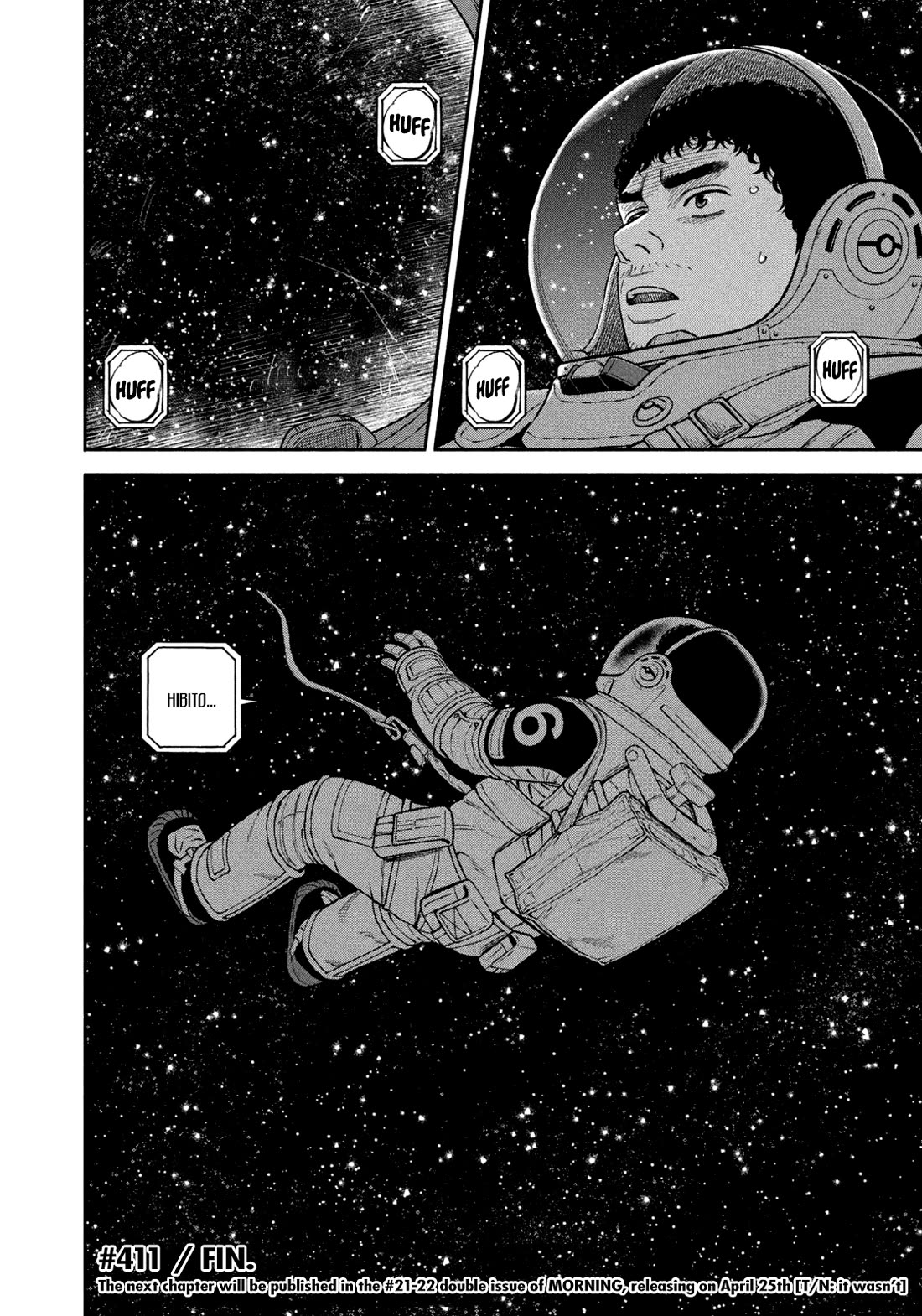 Uchuu Kyoudai Chapter 411 page 20 - Chapter 411: All One Can Do Is Hope