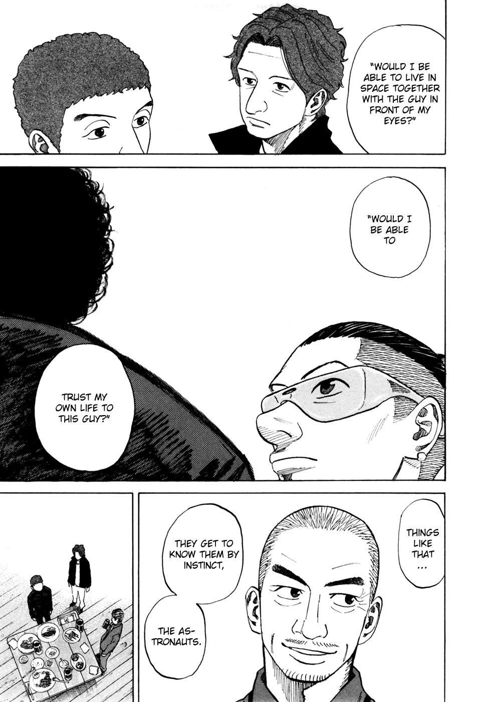 Uchuu Kyoudai Chapter 51 page 18 - Chapter 51 : Today, Just About Right Now