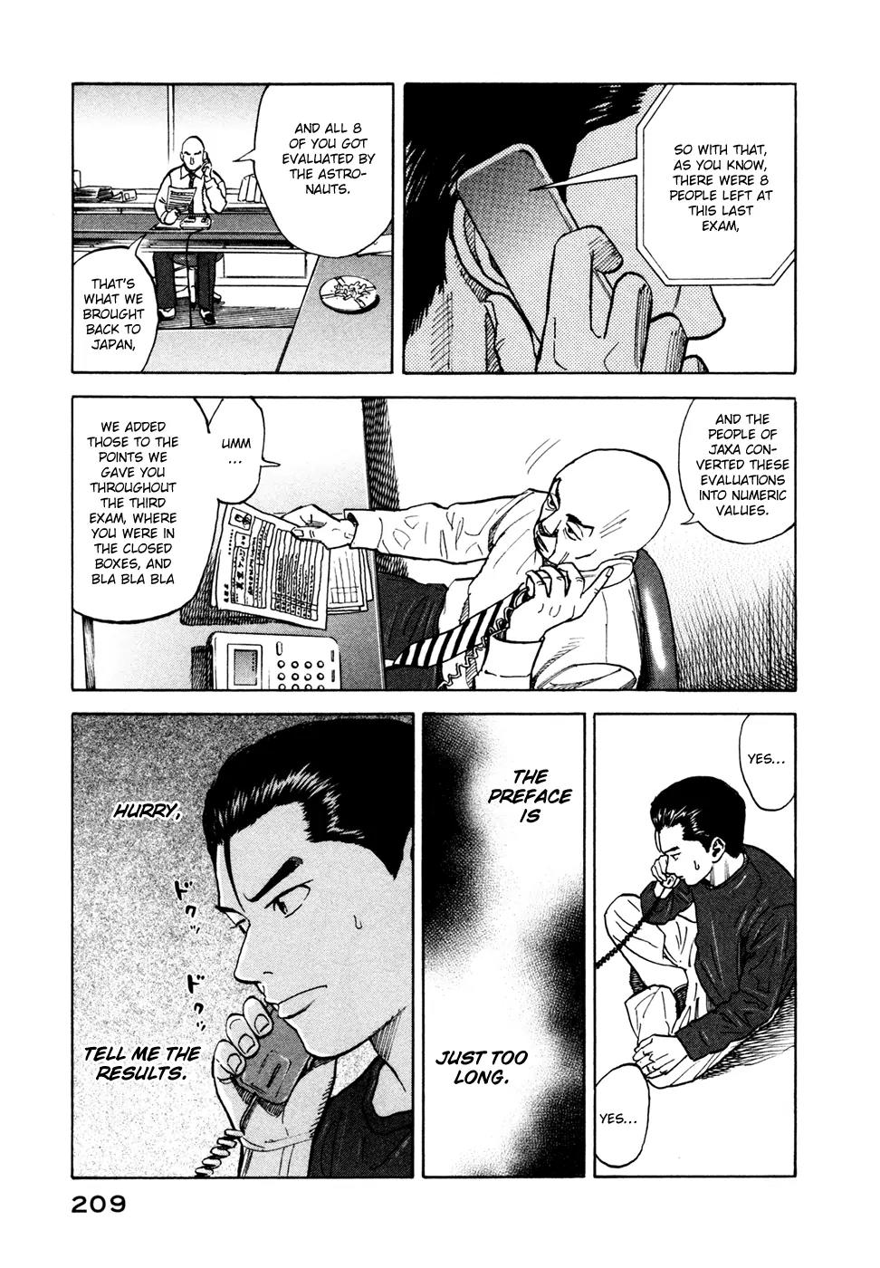 Uchuu Kyoudai Chapter 68 page 10 - Chapter 68 : A Very S?acious Institution's Really Small Part.