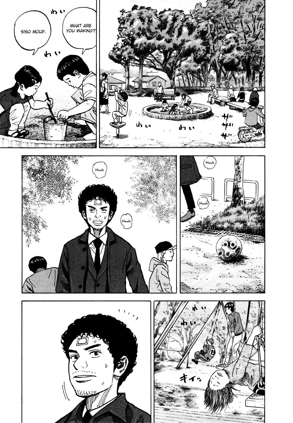 Uchuu Kyoudai Chapter 71 page 11 - Chapter 71 : Two Middle-Aged Men in the Park