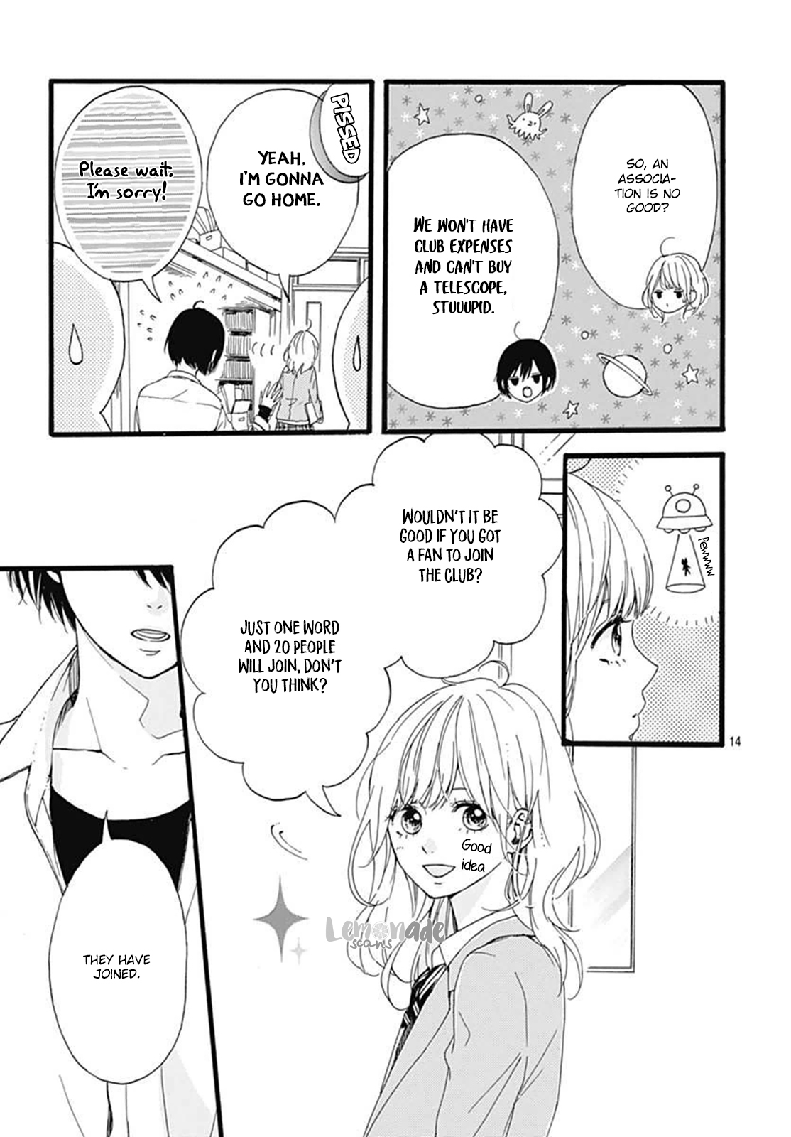 Uchuu no Hate no Mannaka no Chapter 1 page 14 - Chapter 1