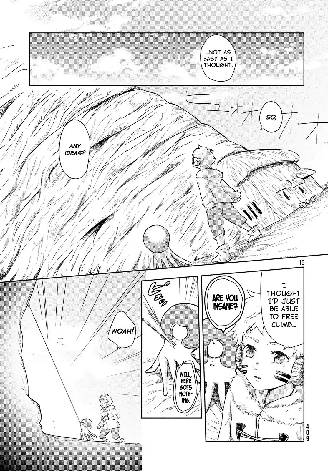Uchuu no Profile Chapter 5 page 14 - Chapter 5: The Giant Tree, Elkido