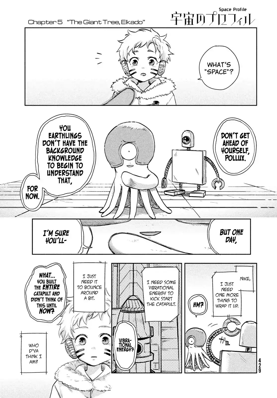 Uchuu no Profile Chapter 5 page 33 - Chapter 5: The Giant Tree, Elkido
