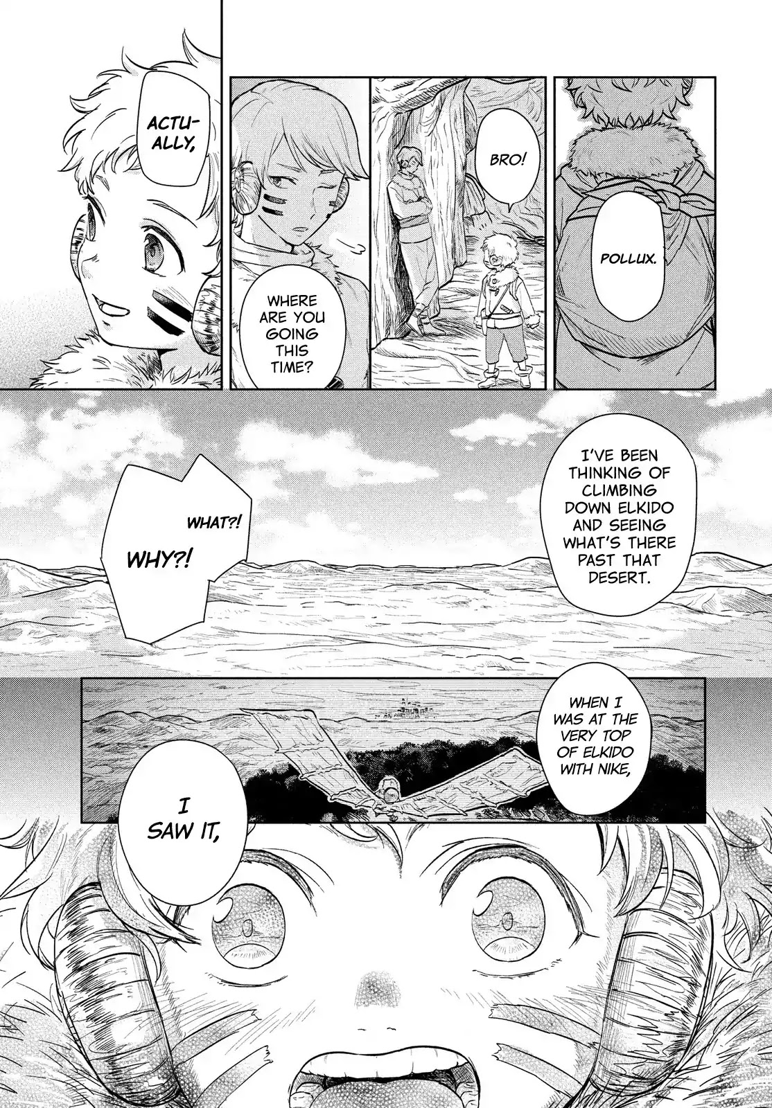 Uchuu no Profile Chapter 5 page 43 - Chapter 5: The Giant Tree, Elkido