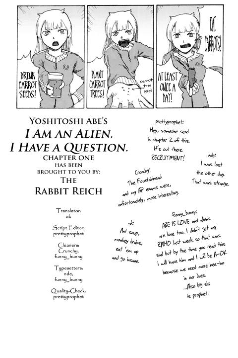Uchuujin Desuga Shitsumon Desu Chapter 1 page 19 - Chapter 1 : First Contact with the Earthlings