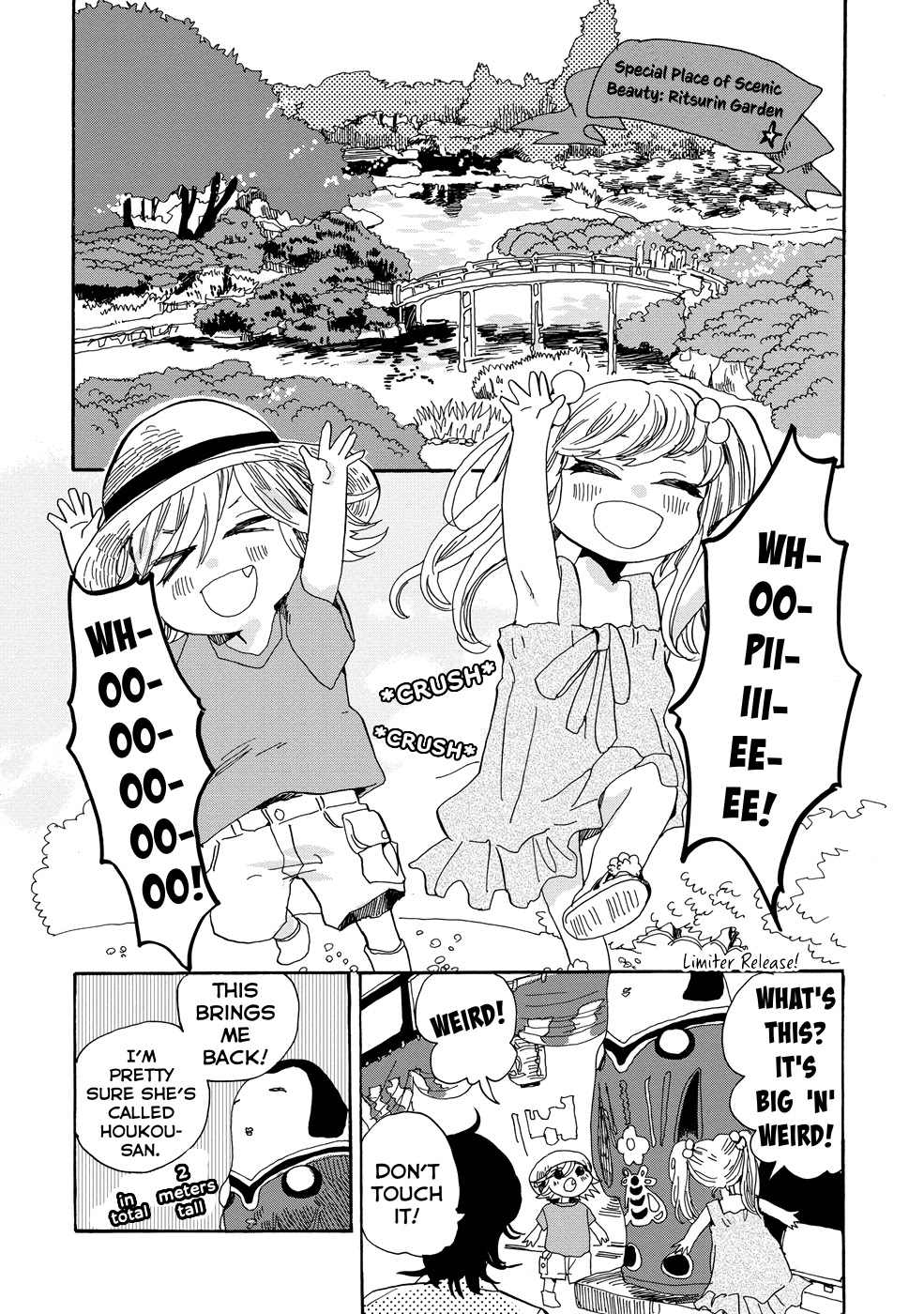 Udon no Kuni no Kin'iro Kemari Chapter 15 page 11 - Chapter 15: Ritsurin Garden
