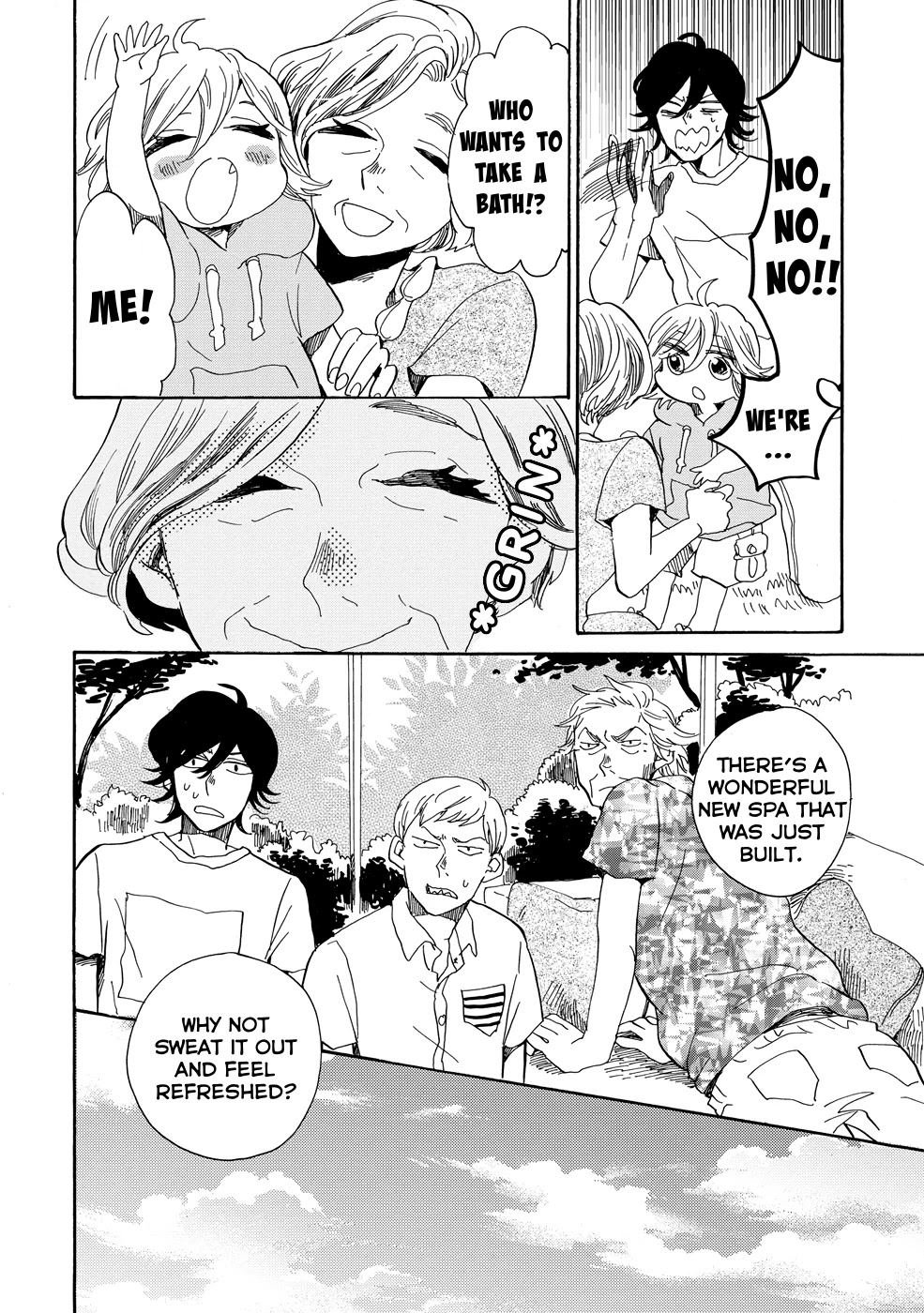 Udon no Kuni no Kin'iro Kemari Chapter 17 page 9 - Chapter 17: Busshouzan Hot Springs