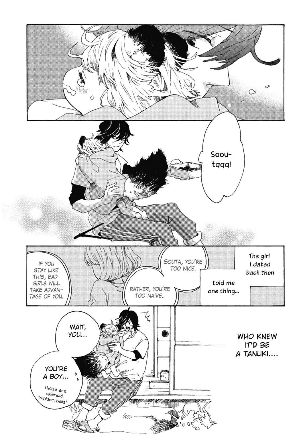 Udon no Kuni no Kin'iro Kemari Chapter 2 page 12 - Chapter 2: Soy Beans