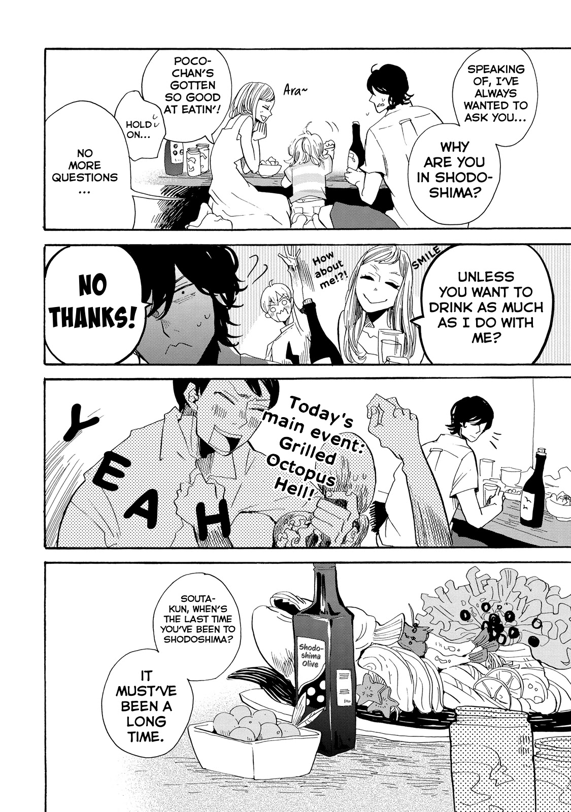 Udon no Kuni no Kin'iro Kemari Chapter 21 page 19 - Chapter 21: Olive