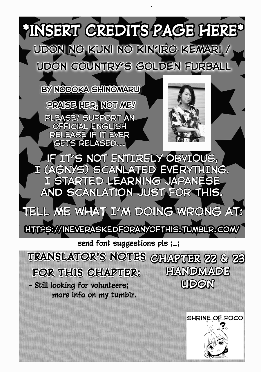 Udon no Kuni no Kin'iro Kemari Chapter 22 page 2 - Chapter 22: Handmade Udon (1/2)