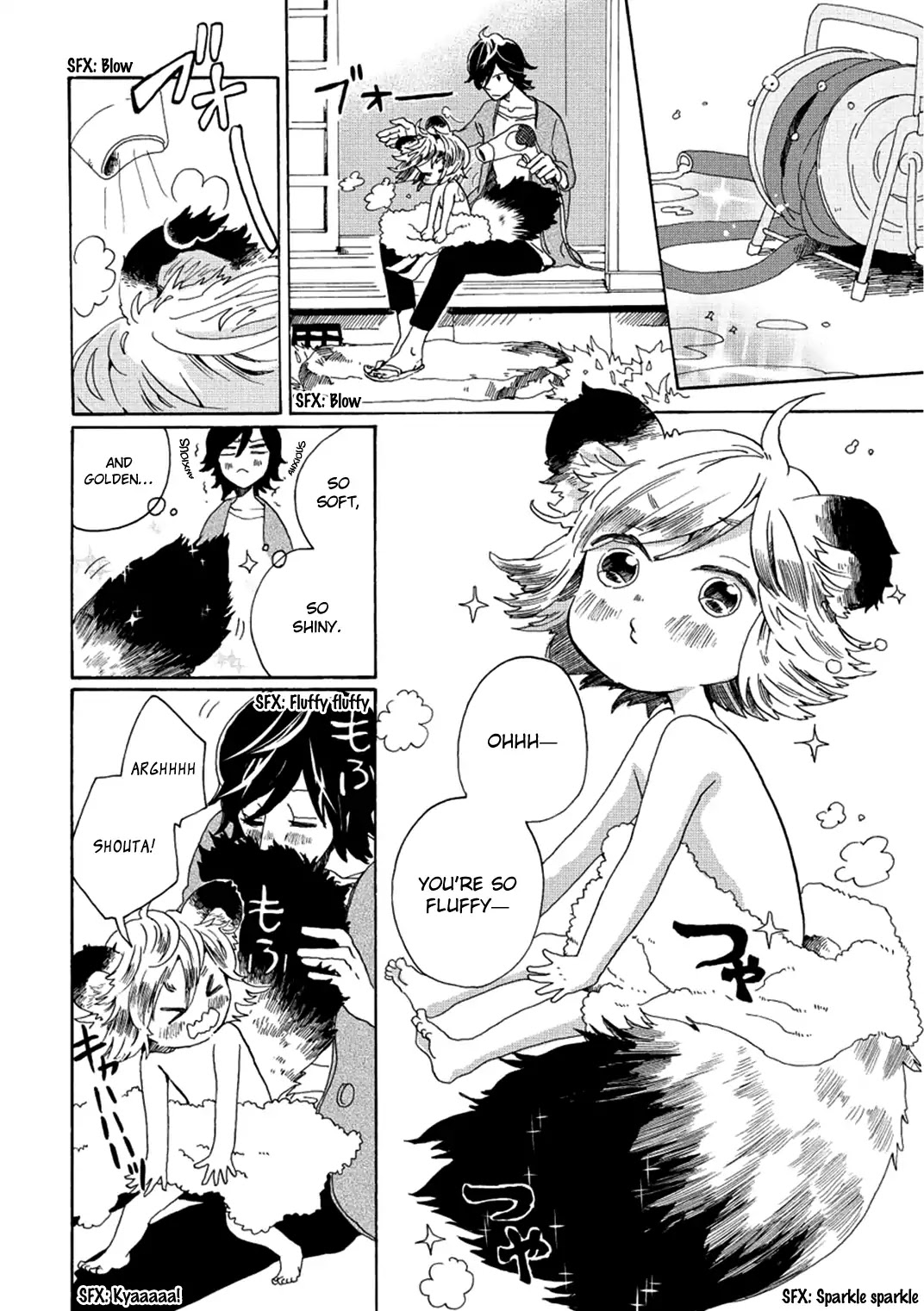 Udon no Kuni no Kin'iro Kemari Chapter 3 page 9 - Chapter 3: Kotoden