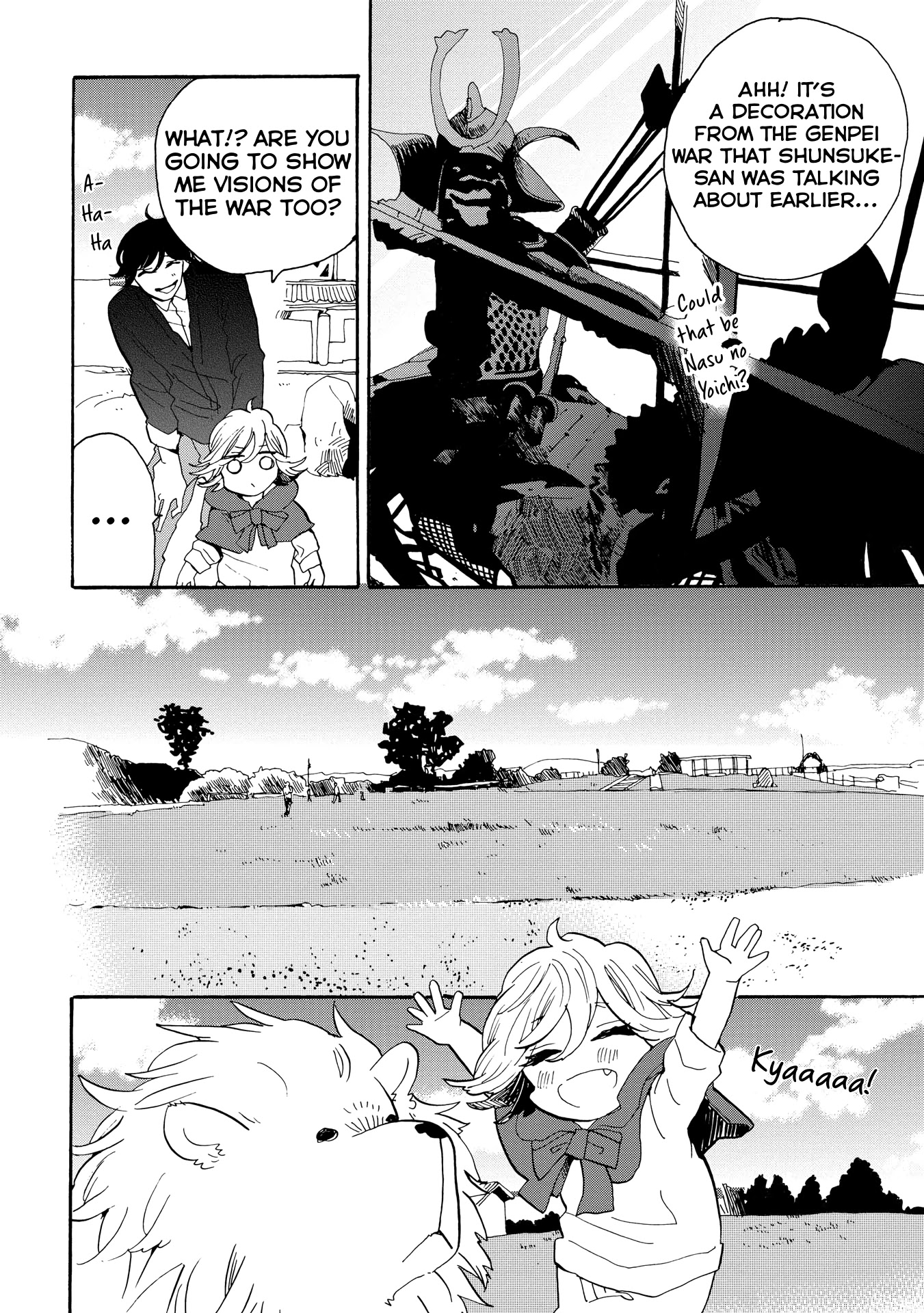 Udon no Kuni no Kin'iro Kemari Chapter 30 page 27 - Chapter 30: Genpei no Sato