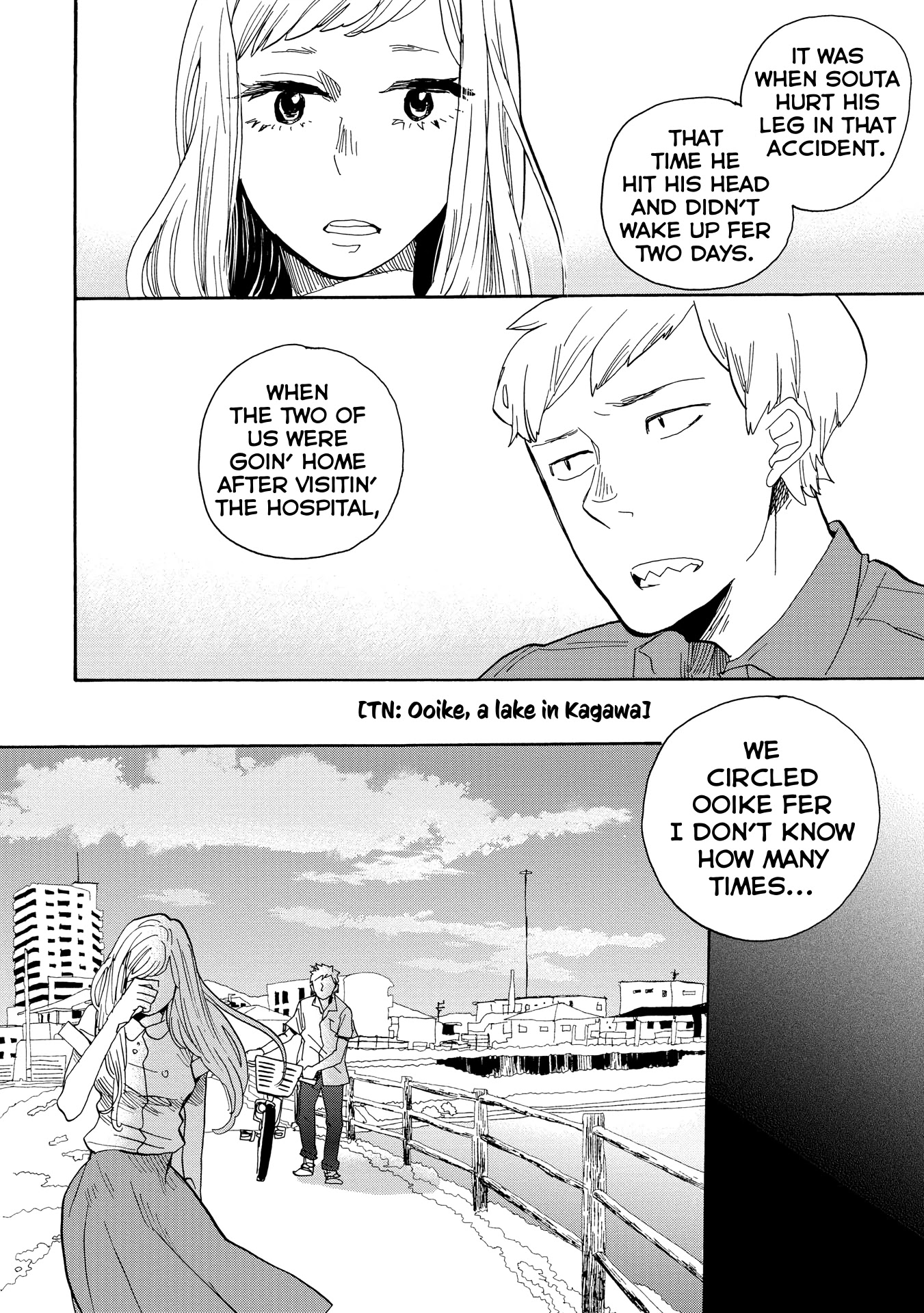 Udon no Kuni no Kin'iro Kemari Chapter 33 page 19 - Chapter 33: Manba no Ken-chan