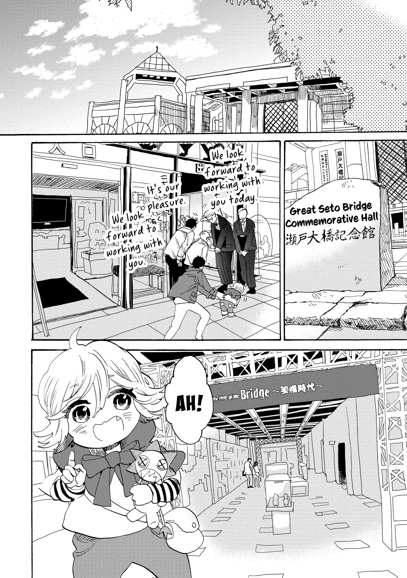 Udon no Kuni no Kin'iro Kemari Chapter 35 page 6 - Chapter 35: Great Seto Bridge Commemorative Park